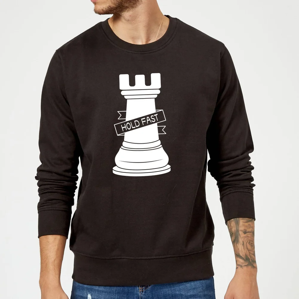 Rook Chess Piece Sweatshirt - Black - S - Black Image 1