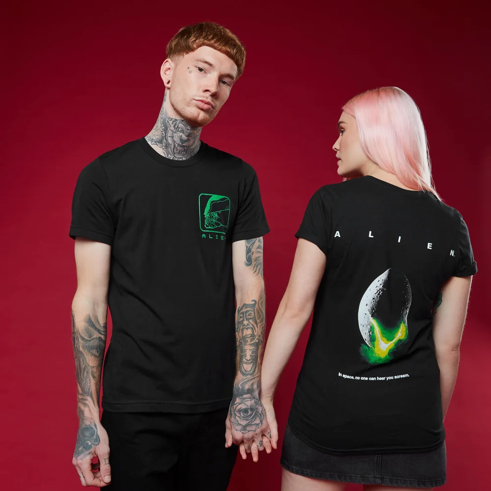 Alien Unisex T-Shirt - Black - XL - Black Image 1