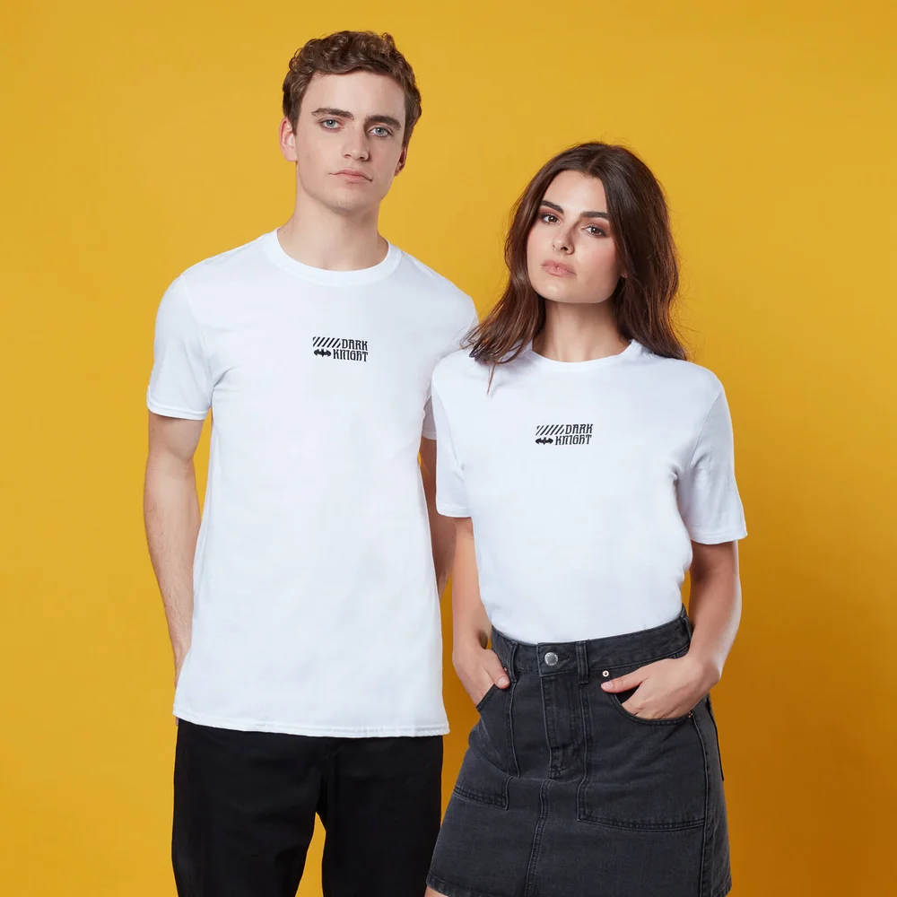 Dark Knight Embroidered T-Shirt - White - S Image 1