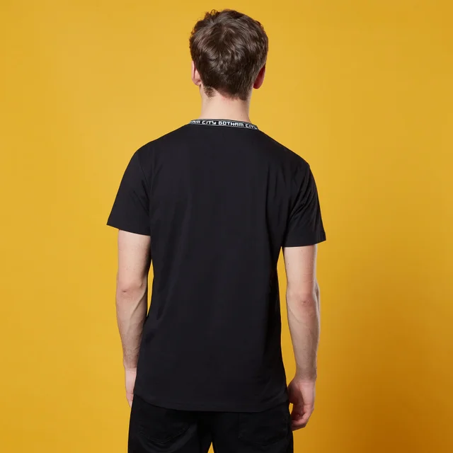 Batman Neck Ribbed T-Shirt - Black