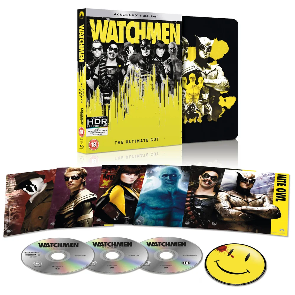 Watchmen: The Ultimate Cut - 4K Ultra HD Zavvi Exclusive Steelbook Image 1