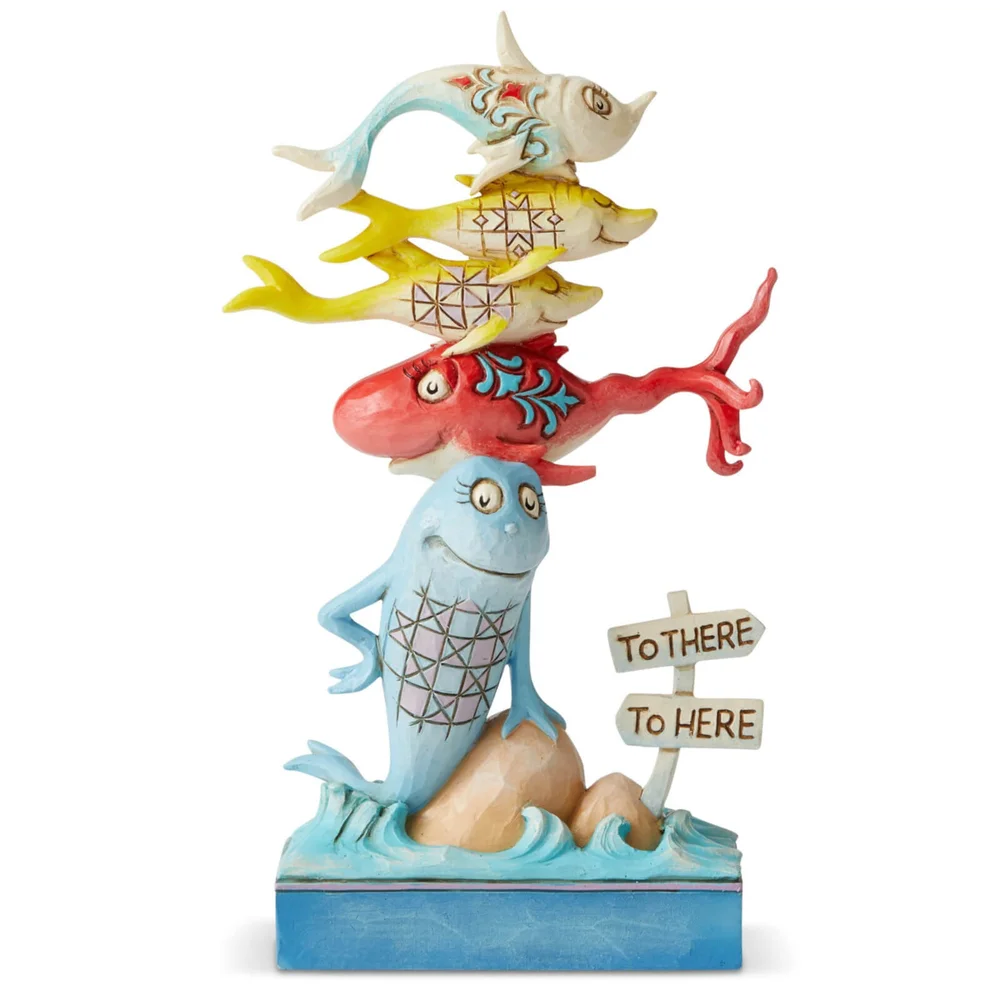 Dr Seuss by Jim Shore One Fish, Two Fish, Red Fish, Blue Fish Image 1