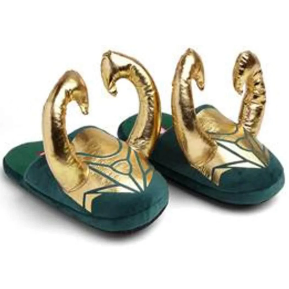 Marvel Loki Horned Slippers - S-M Image 1