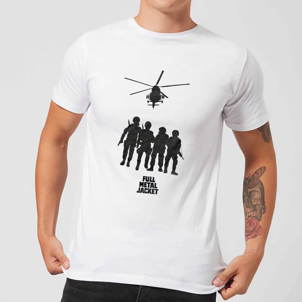 Full Metal Jacket Soliders And Helicopter Men's T-Shirt - White - S - White Image 1