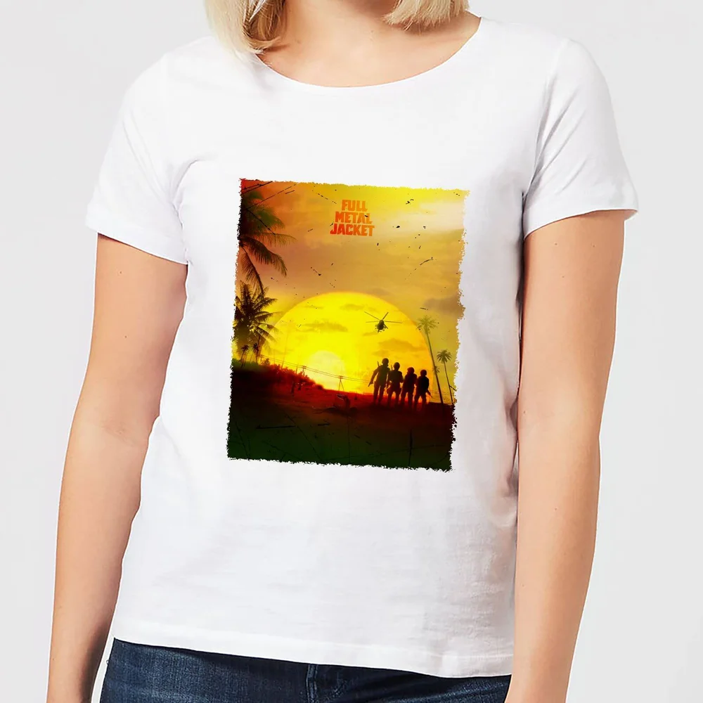Full Metal Jacket Born To Kill Sunset Women's T-Shirt - White - S - White Image 1