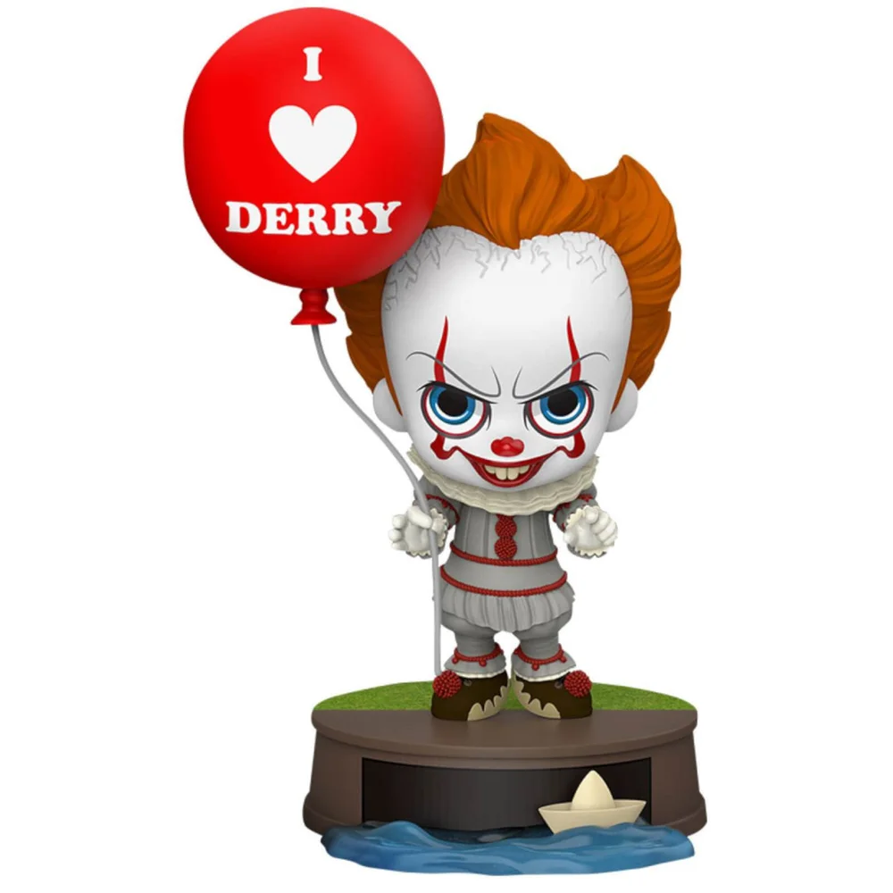 Hot Toys IT Chapter Two Cosbaby Mini Figure Pennywise with Balloon 11cm Image 1