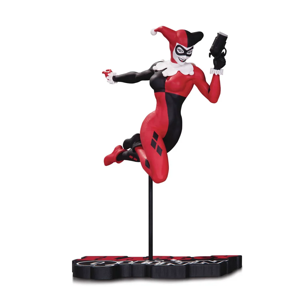 DC Collectibles Harley Quinn Red White & Black Statue By Terry Dodson Image 1