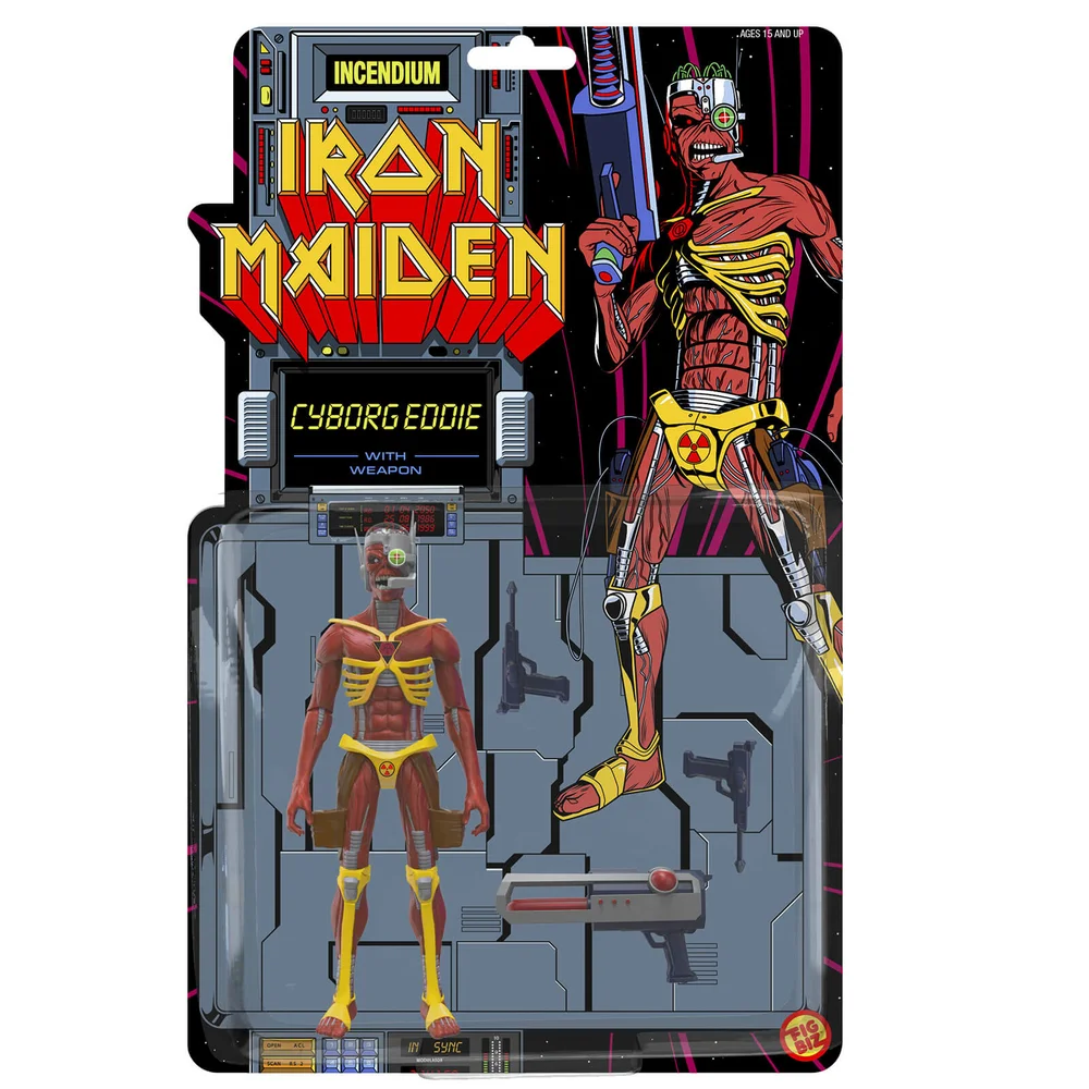 Iron Maiden Cyborg Eddie Fig Biz Action Figure Image 1