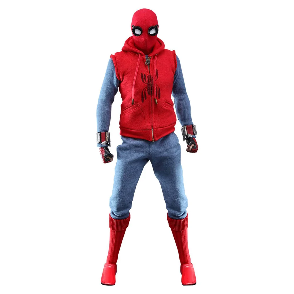 Hot Toys Spider-Man: Far From Home Movie Masterpiece Action Figure 1/6 Spider-Man (Homemade Suit) 29cm Image 1