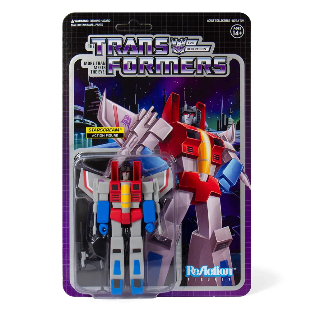 Super7 Transformers ReAction Figure - Starscream Image 1