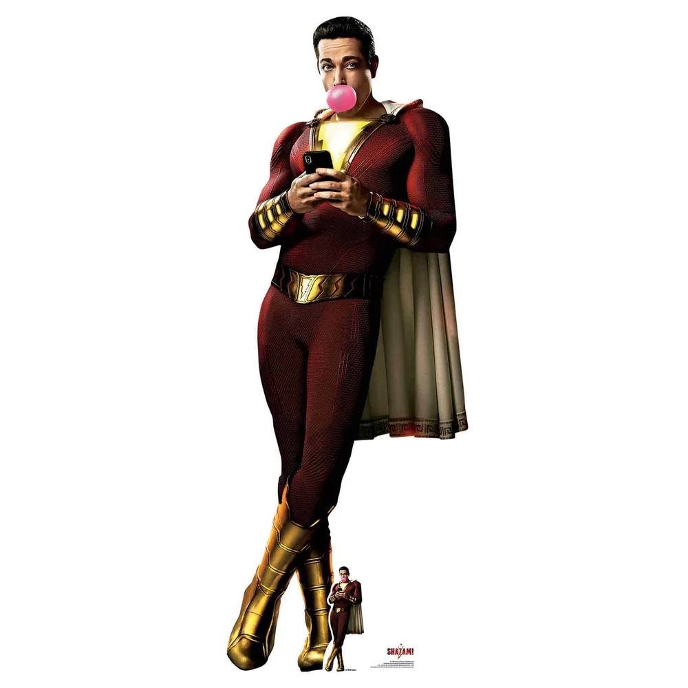 Shazam Bubblegum (Zachary Levi) Life Size Cut-Out Image 1