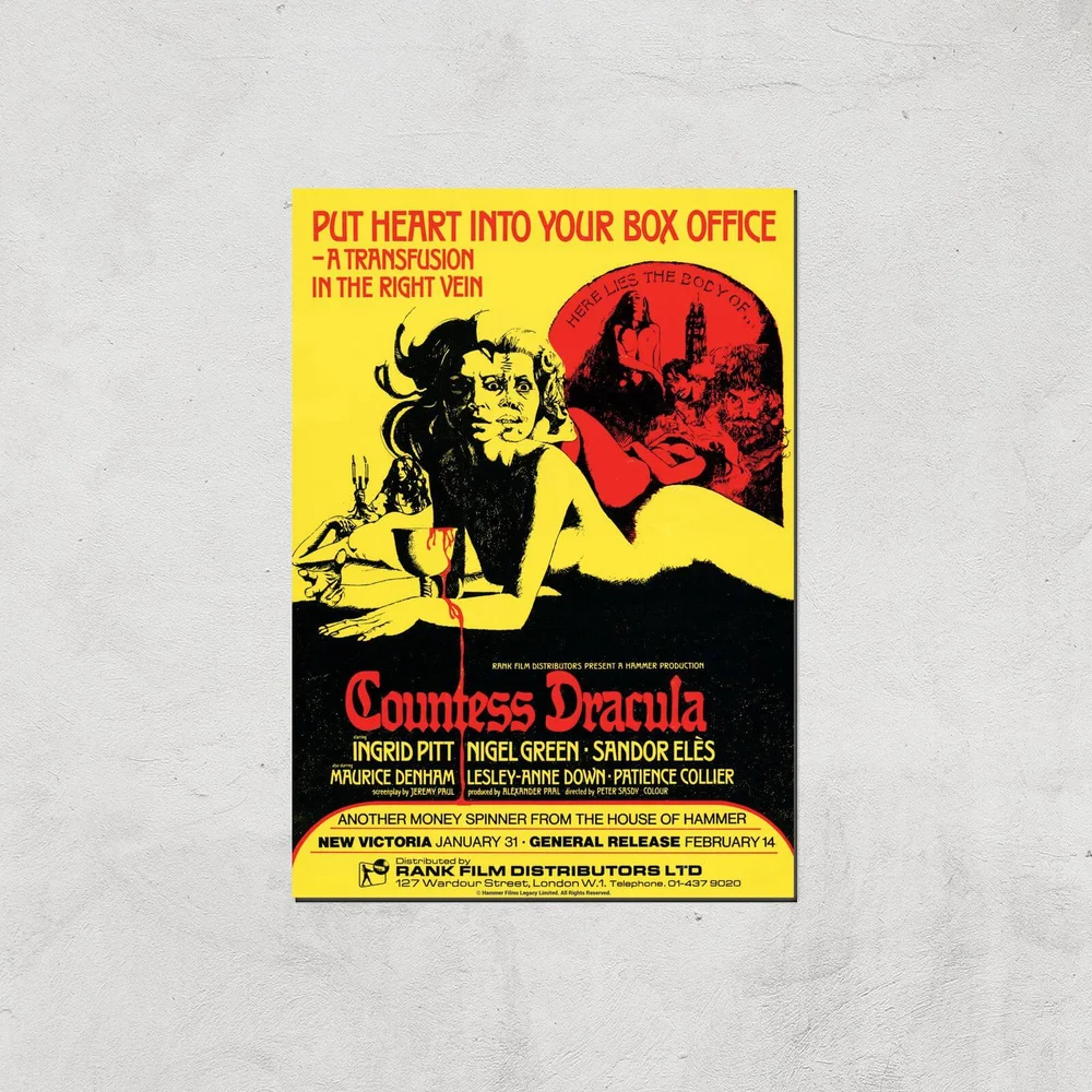 Countess Dracula Giclee Art Print - A2 - Print Only Image 1