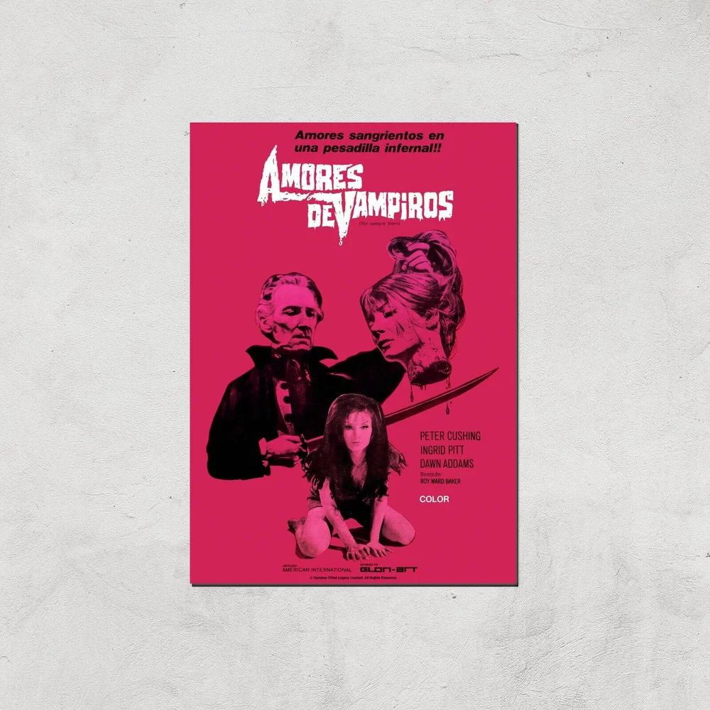 Amores De Vampiros Giclee Art Print - A4 - Print Only Image 1