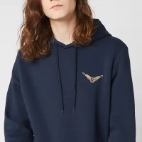 Harry Potter Golden Snitch Unisex Embroidered Hoodie - Navy - undefined undefined