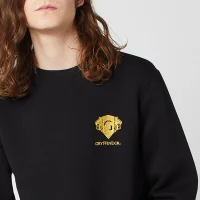 Harry Potter Gryffindor Unisex Embroidered Sweatshirt - Black - undefined undefined
