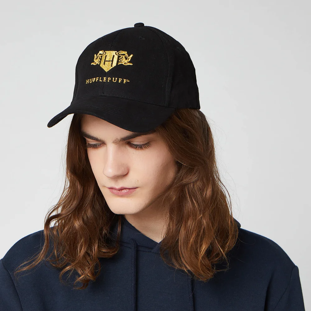 Harry Potter Hufflepuff Embroidered Cap - Black Image 1