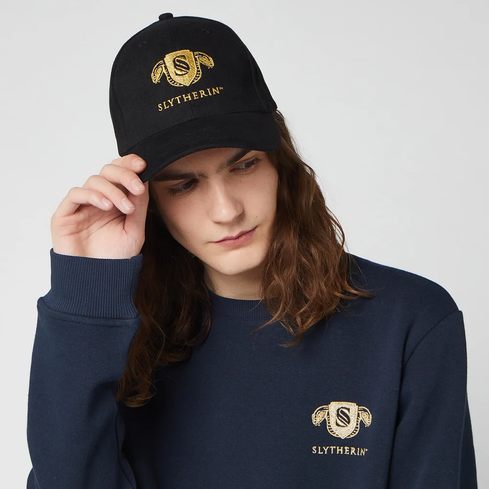 Harry Potter Slytherin Embroidered Cap - Black Image 1