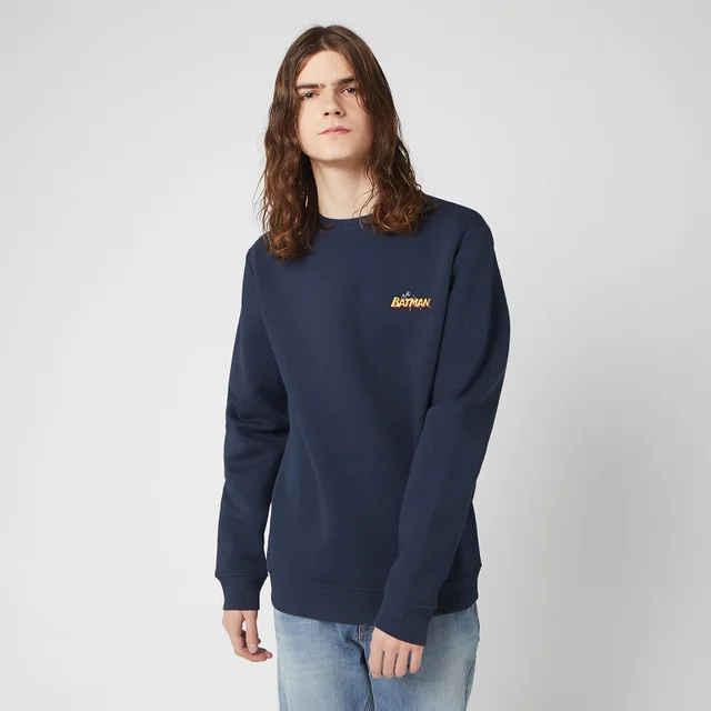 DC Batman Unisex Embroidered Sweatshirt - Navy