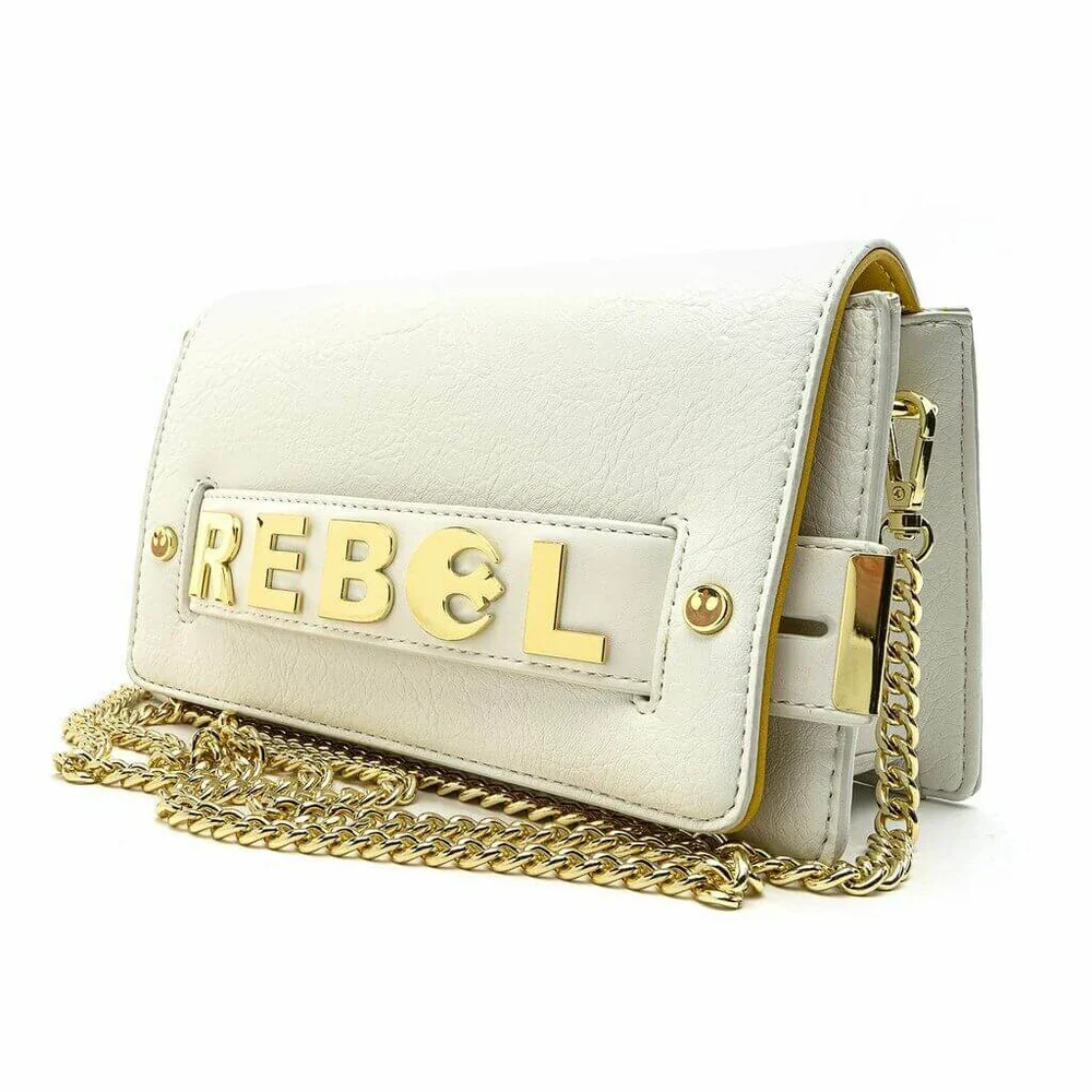 Loungefly Star Wars Gold Rebel Clutch Crossbody Bag Image 1