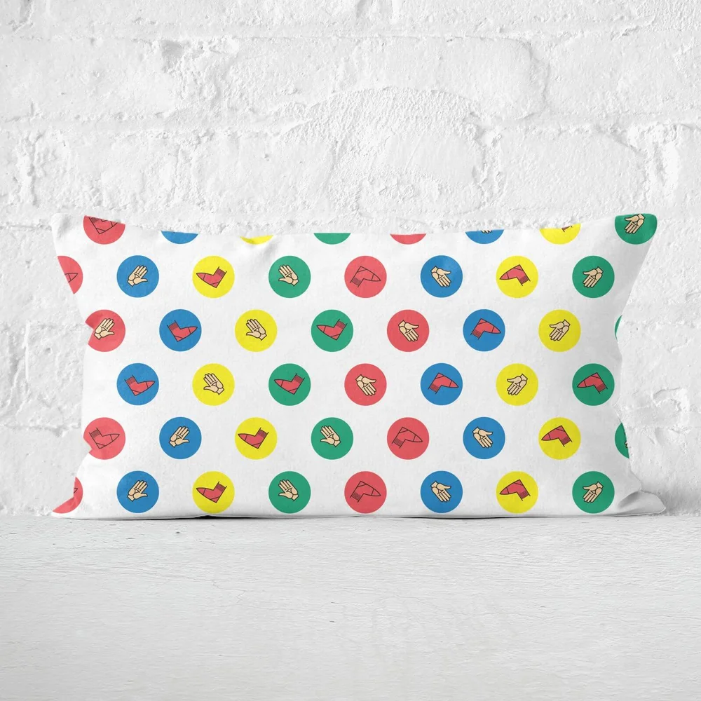 Twister White Rectangular Cushion - 30x50cm - Soft Touch Image 1