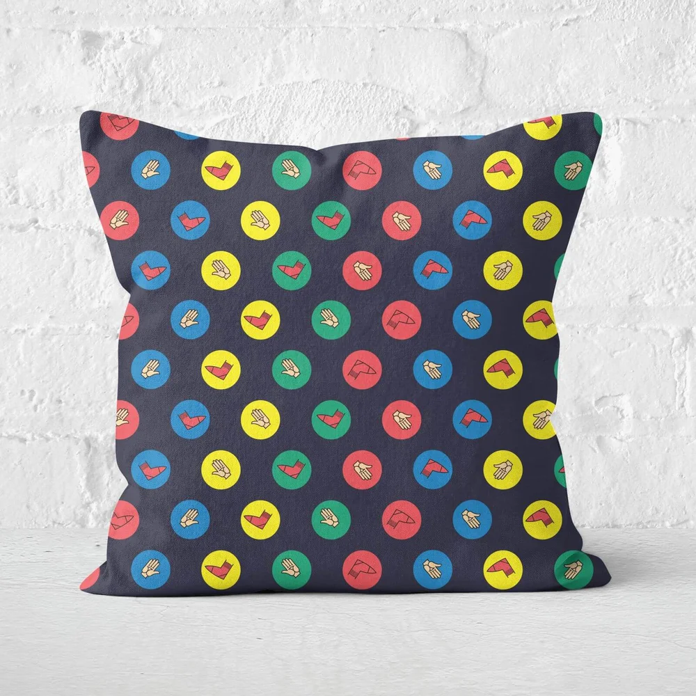 Twister Black Square Cushion - 40x40cm - Soft Touch Image 1