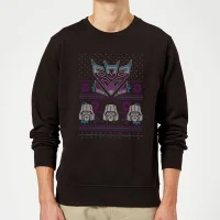 Decepticons Classic Ugly Knit Christmas Jumper - Black