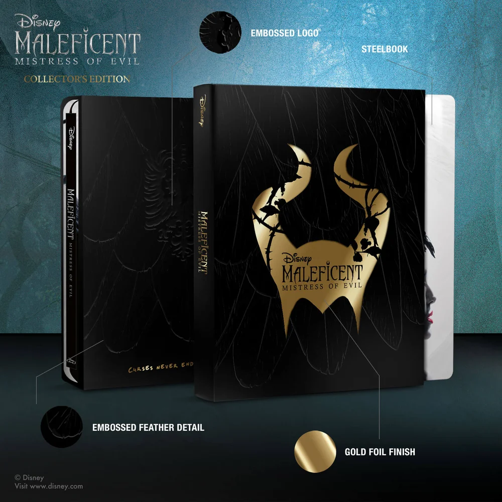 Maleficent: Mistress of Evil - Zavvi Exclusive Collector’s Edition Steelbook 3D Steelbook (Includes 2D Blu-ray) Image 1