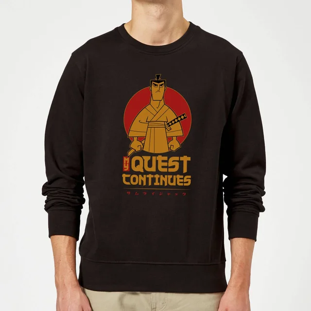 Samurai Jack My Quest Continues Sweatshirt - Black