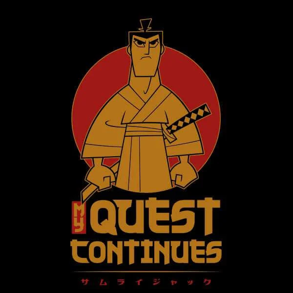 Samurai Jack My Quest Continues Sweatshirt - Black