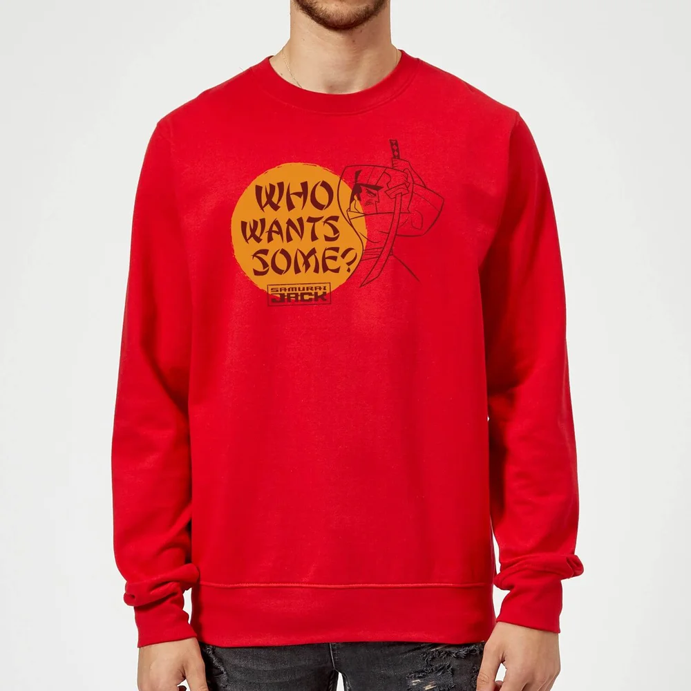 Samurai Jack Who Wants Some Sweatshirt - Red - S Image 1