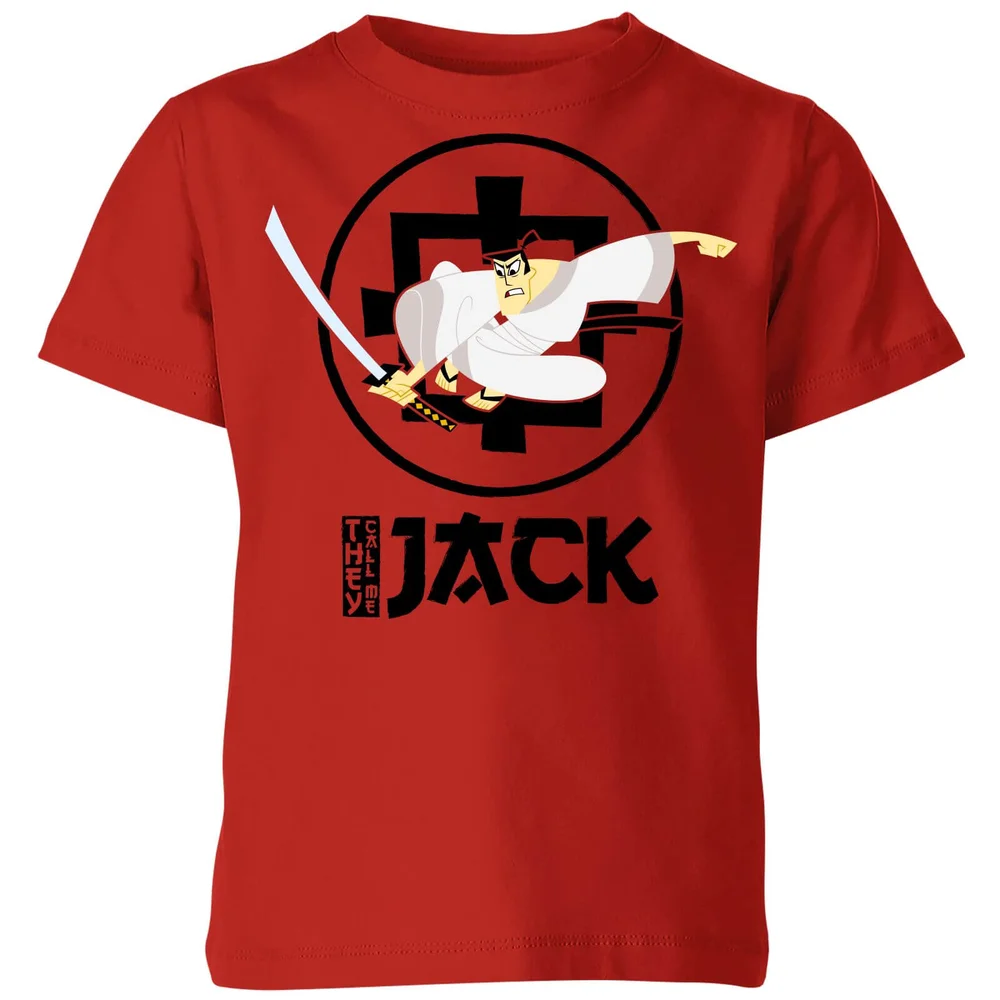 Samurai Jack They Call Me Jack Kids' T-Shirt - Red - 3-4 Years Image 1