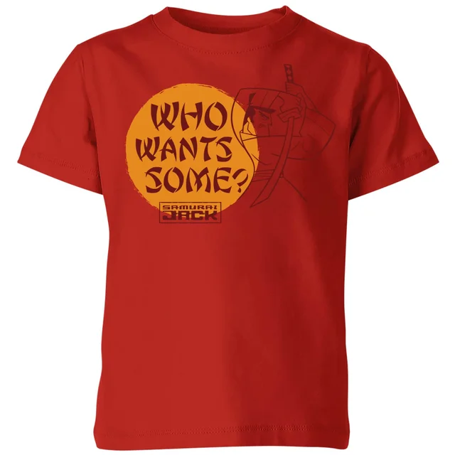Samurai Jack Who Wants Some Kids' T-Shirt - Red