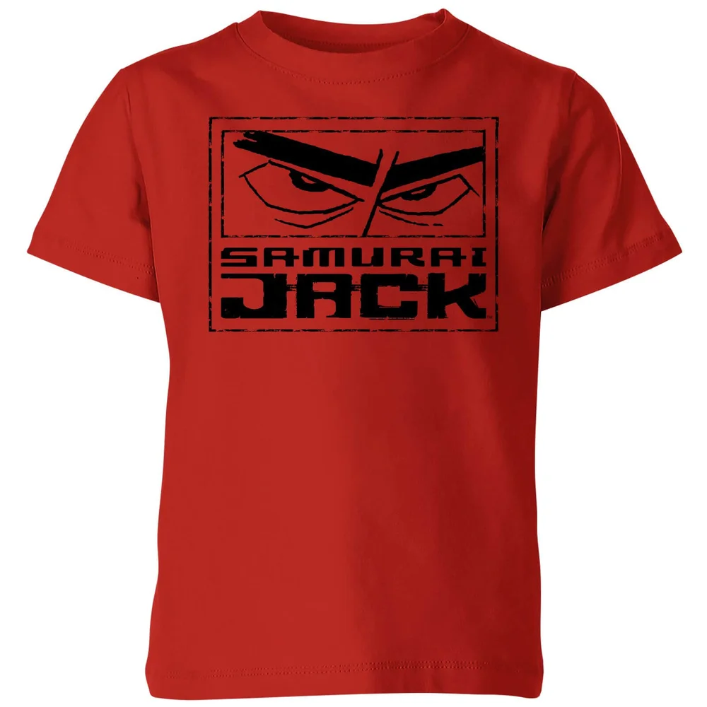 Samurai Jack Stylised Logo Kids' T-Shirt - Red - 3-4 Years Image 1