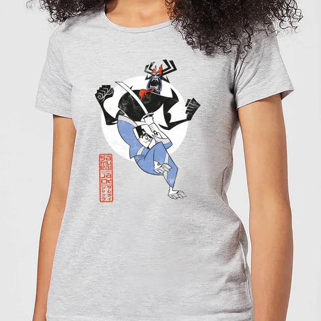 Samurai Jack Eternal Battle Women's T-Shirt - Grey