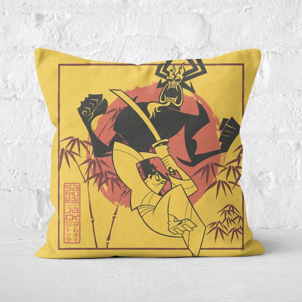 Samurai Jack Eternal Battle Square Cushion - 50x50cm Image 1