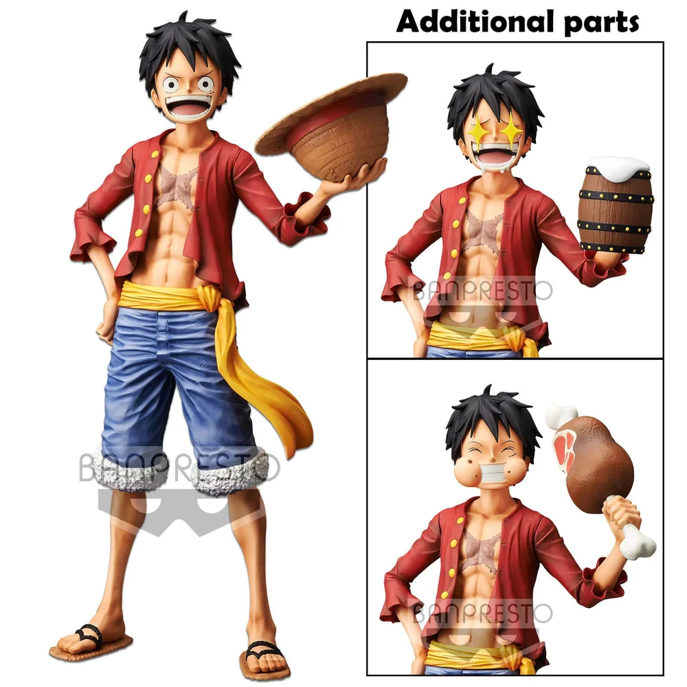 Banpresto One Piece Monkey.D.Luffy Grandista Nero Statue Image 1