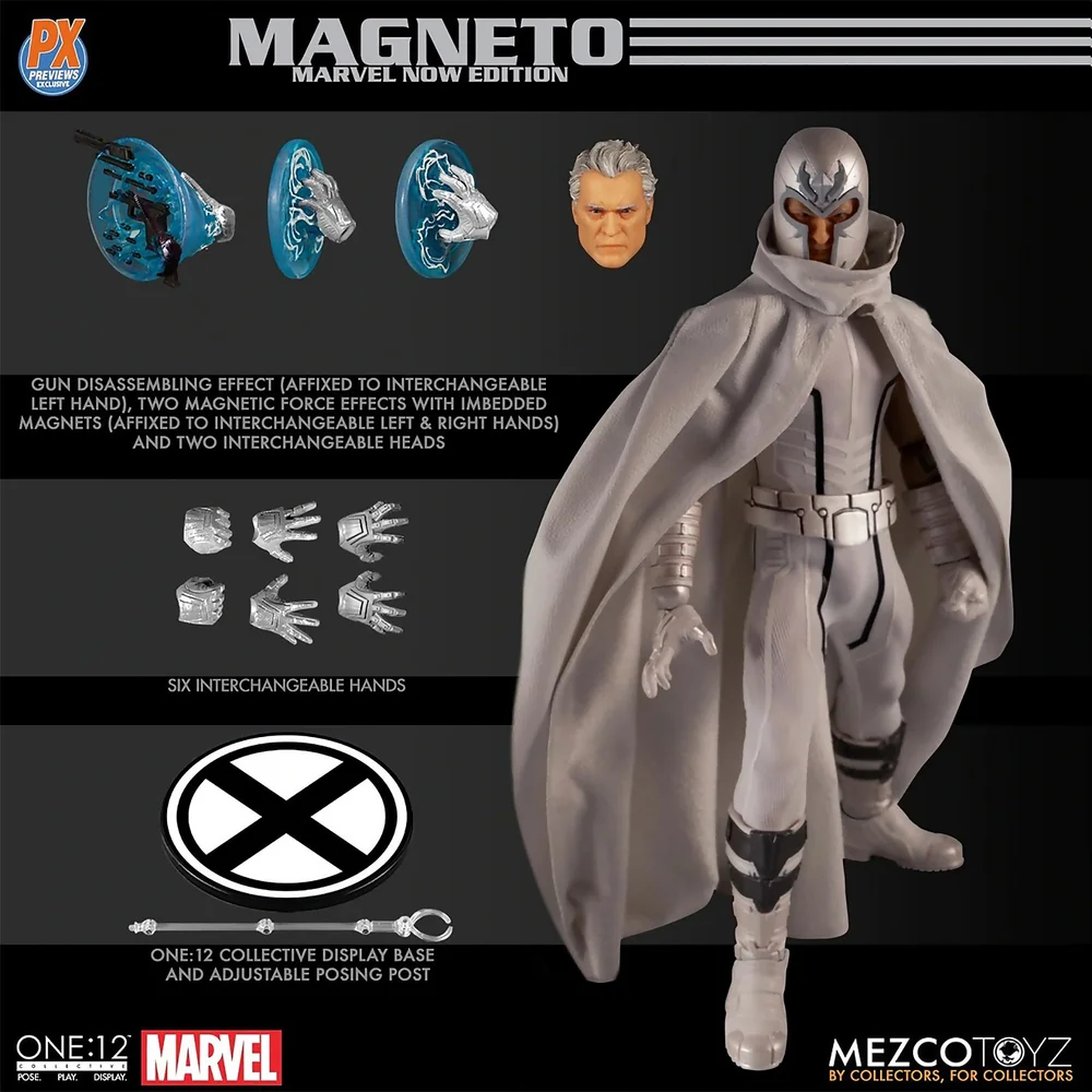 Mezco One:12 Collective Marvel Comics Magneto Figure (Marvel NOW! Version) Image 1