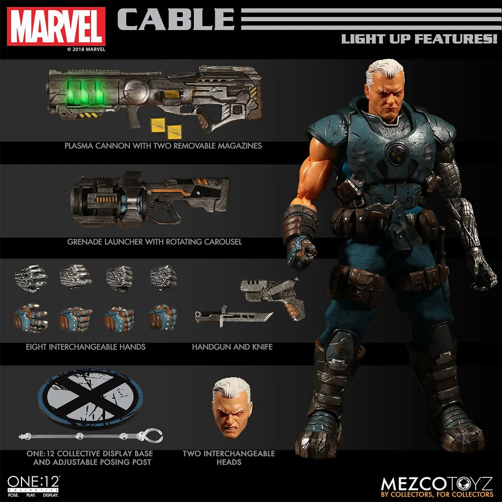 Mezco One:12 Collective X-Men Cable Action Figure Image 1
