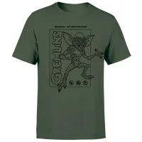 Gremlins Stripe Men's T-Shirt - Forest Green - undefined undefined