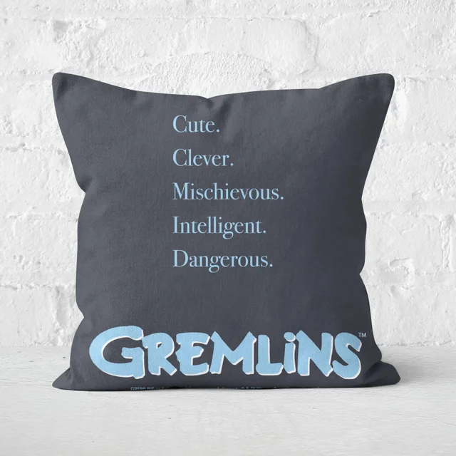 Gremlins Poster Square Cushion
