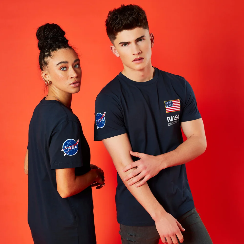NASA Base Camp Unisex T-Shirt - Navy - S Image 1