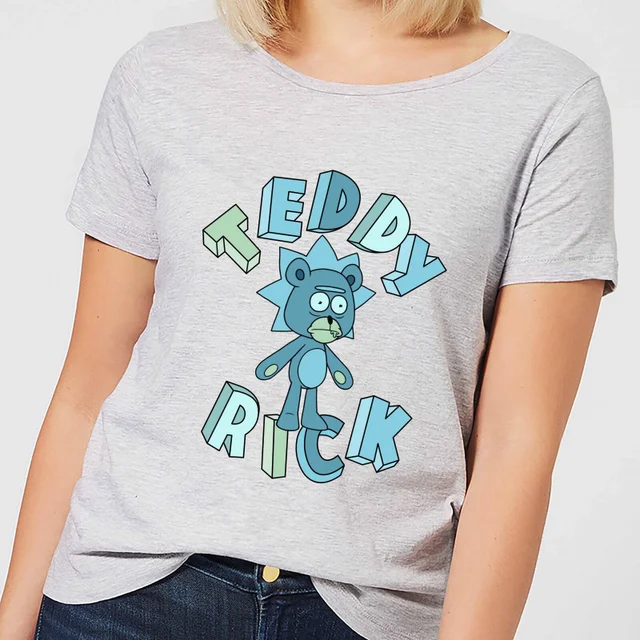 Rick and Morty Teddy Rick Women's T-Shirt - Grey