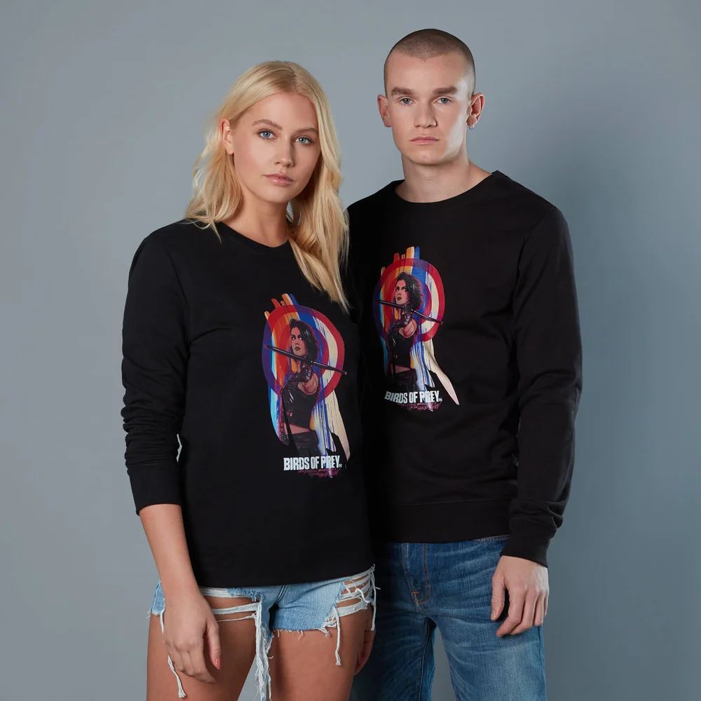 Huntress With Target Unisex Birds of Prey Sweatshirt - Black - S Image 1