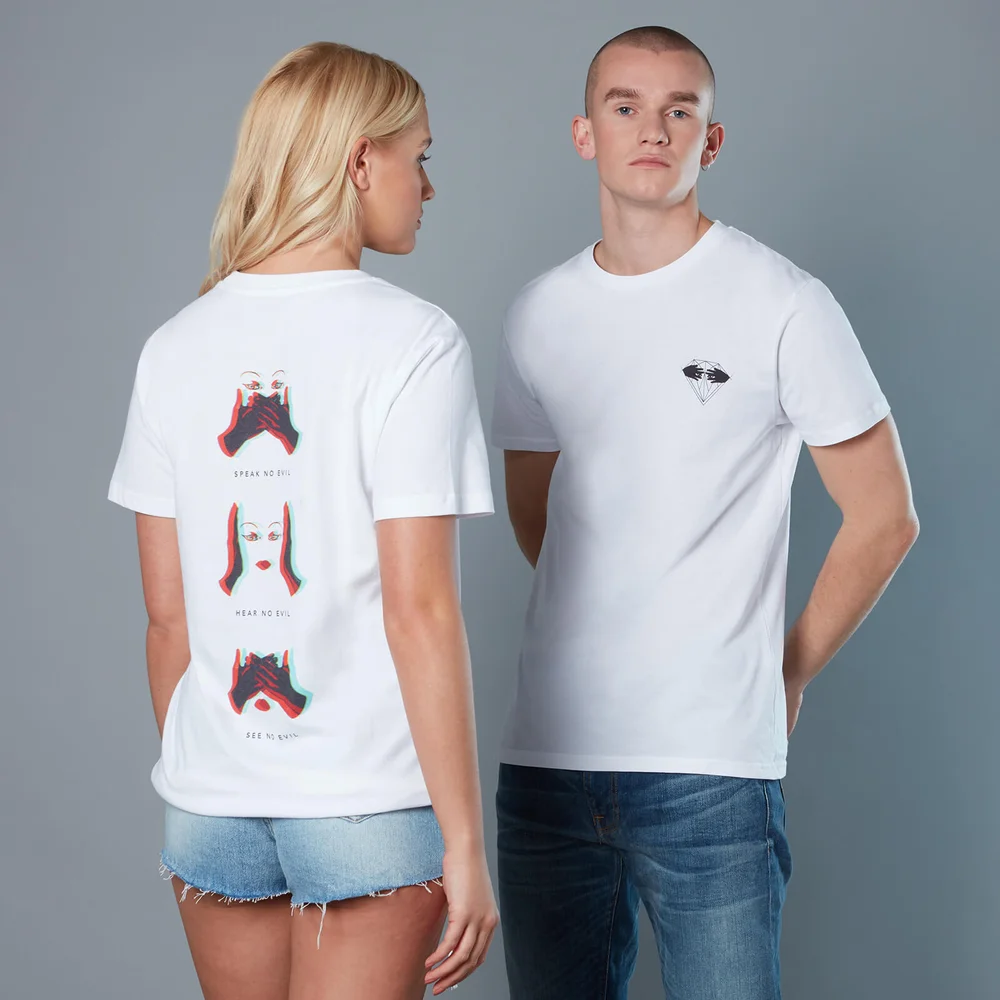 Black Mask Unisex Birds of Prey T-Shirt - White - S Image 1