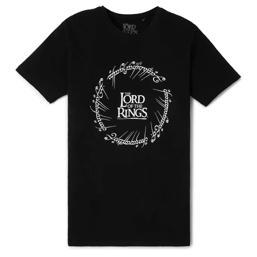 Lord Of The Rings Glow In The Dark T-Shirt - Black - S - Black Image 1