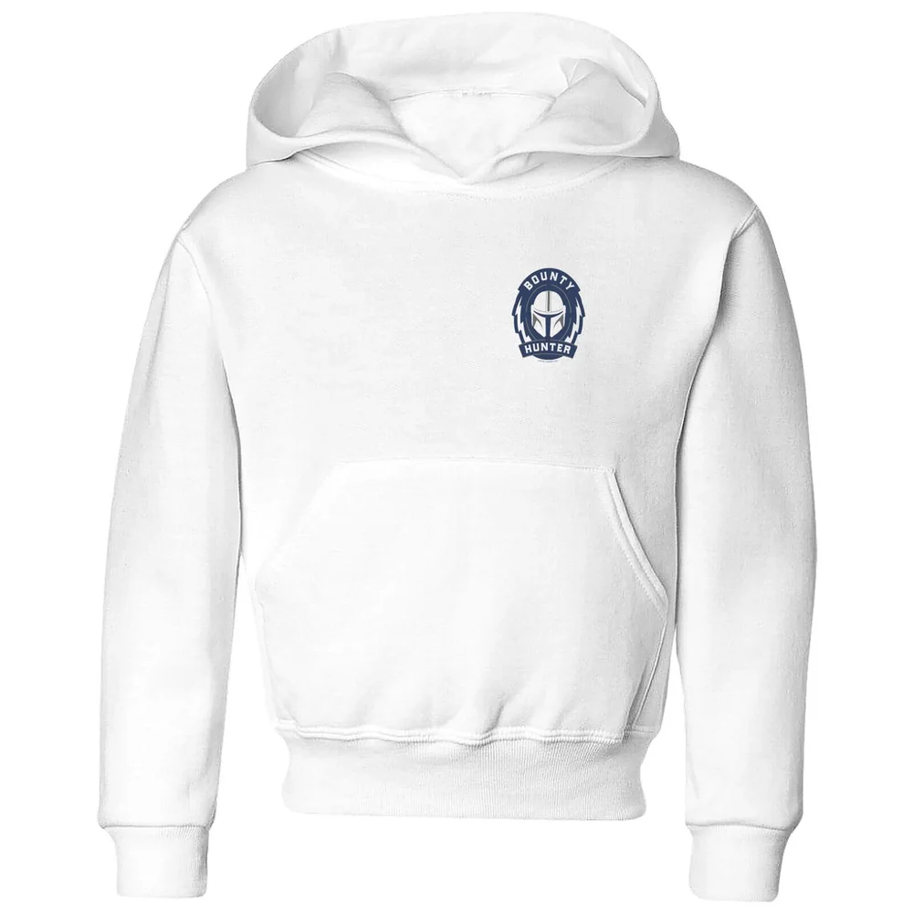 The Mandalorian Bounty Hunter Kids' Hoodie - White - 9-10 Years Image 1