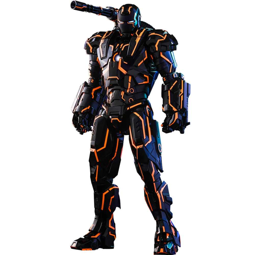 Hot Toys Exclusive Marvel Neon Tech War Machine 1/6 Action Figure 32cm Image 1