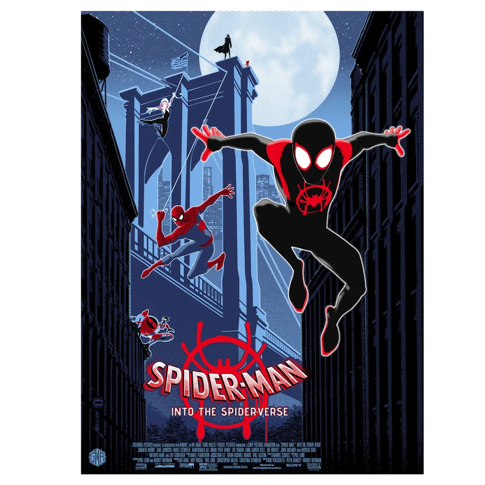 Marvel Into The Spider-Verse Lithograph Print by Brian Miller Image 1