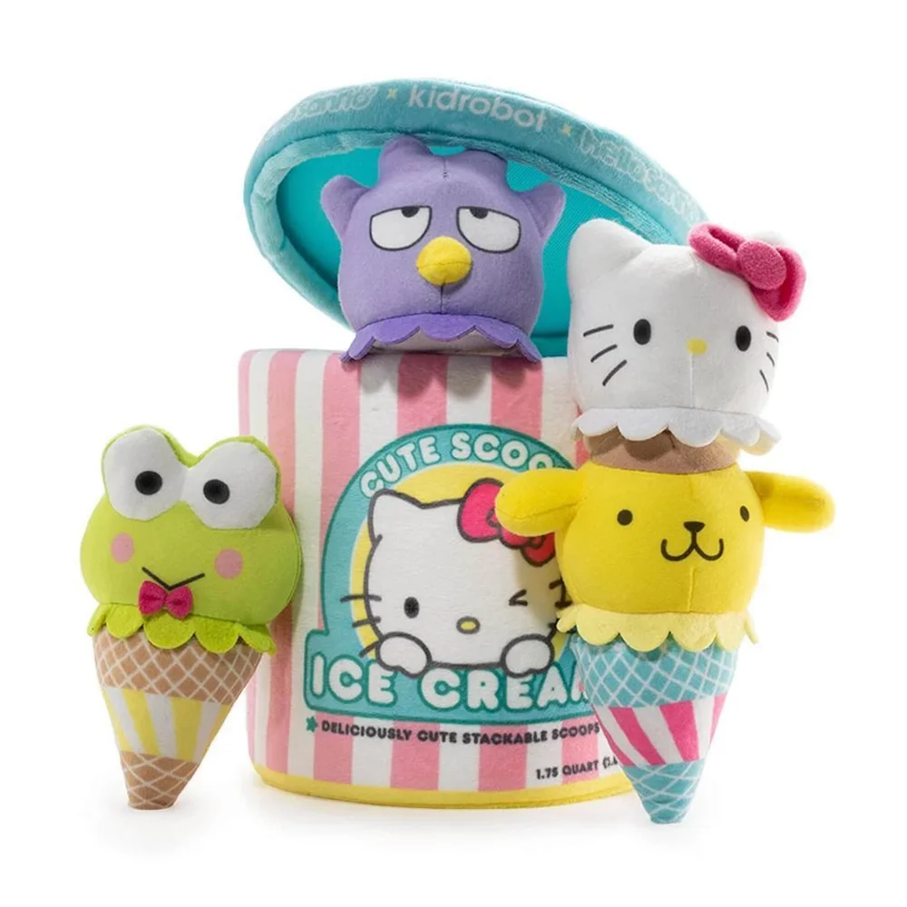 Kidrobot Sanrio Hello Kitty Ice Cream Scoops Medium Plush Image 1