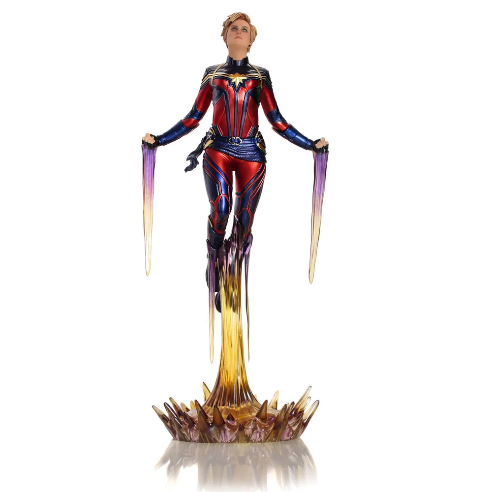 Iron Studios Avengers: Endgame BDS Art Figur im Maßstab 1:10 Captain Marvel 26 cm Image 1